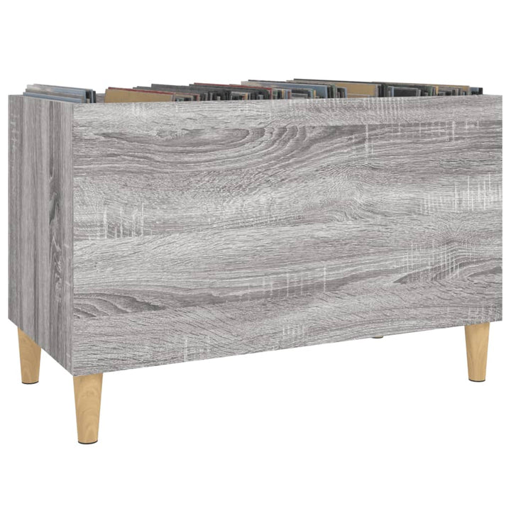 vinylskab 74,5x38x48 cm konstrueret træ grå sonoma-eg