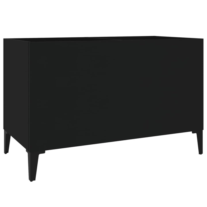 vinylskab 74,5x38x48 cm konstrueret træ sort
