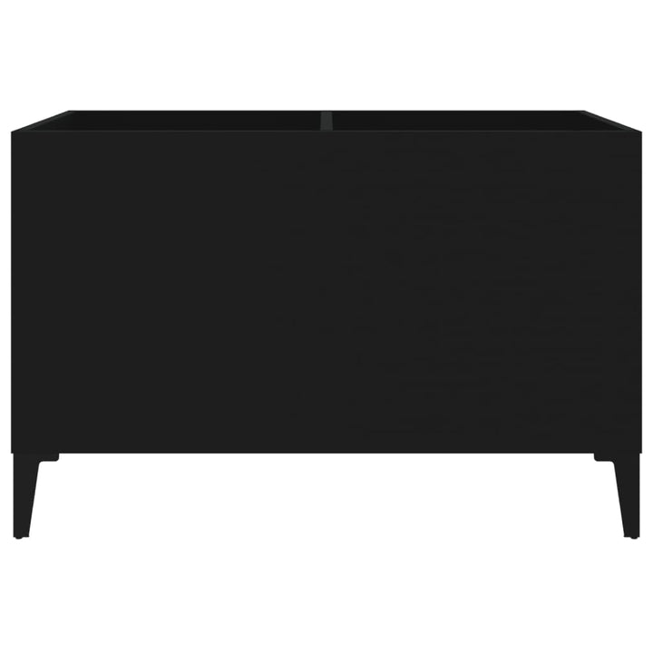 vinylskab 74,5x38x48 cm konstrueret træ sort