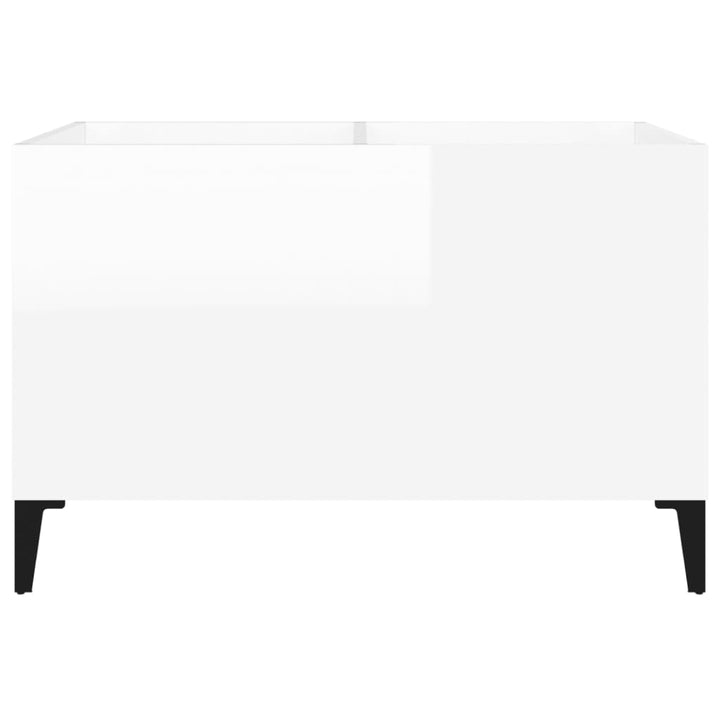 vinylskab 74,5x38x48 cm konstrueret træ hvid højglans
