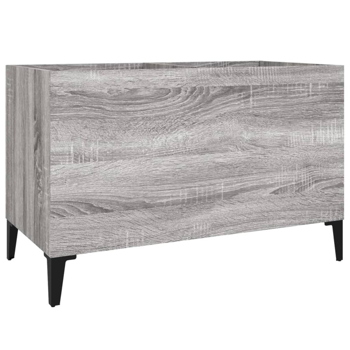 vinylskab 74,5x38x48 cm konstrueret træ grå sonoma-eg
