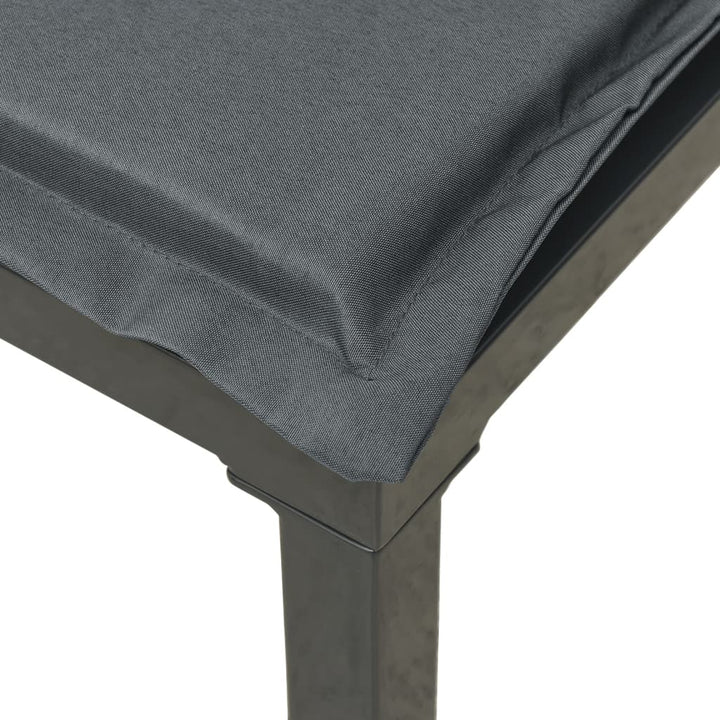 loungesæt til haven 7 dele polyrattan sort og grå