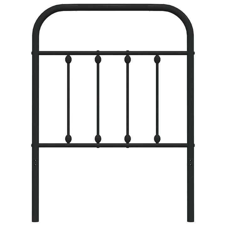 udskiftningsgavl 75 cm metal sort