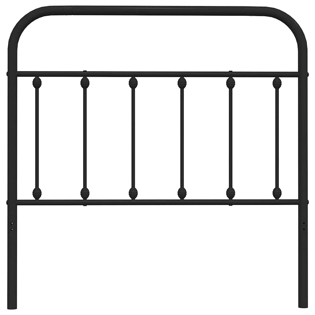 udskiftningsgavl 100 cm metal sort