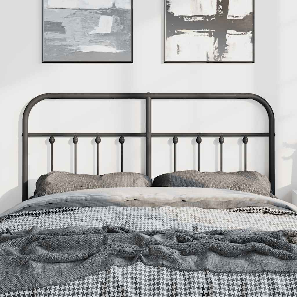 udskiftningsgavl 135 cm metal sort