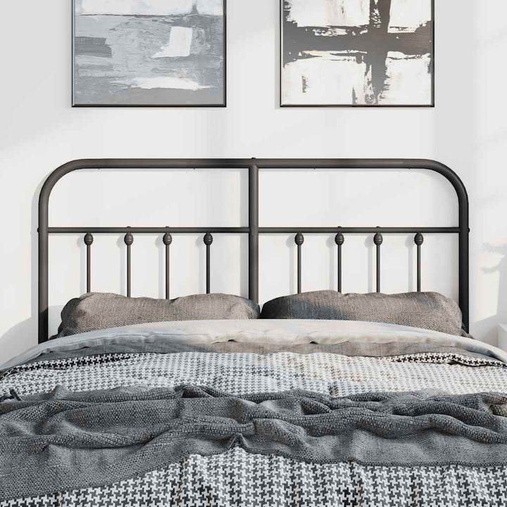 udskiftningsgavl 135 cm metal sort