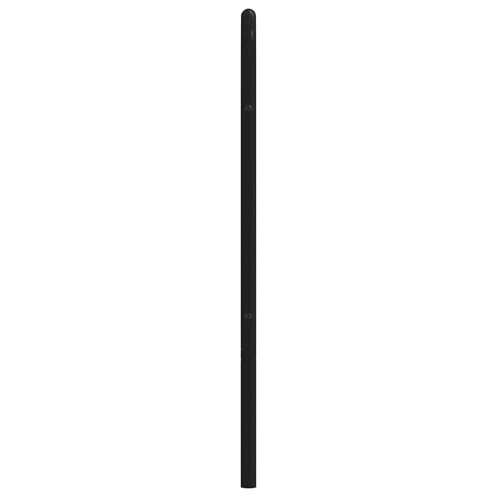 udskiftningsgavl 135 cm metal sort