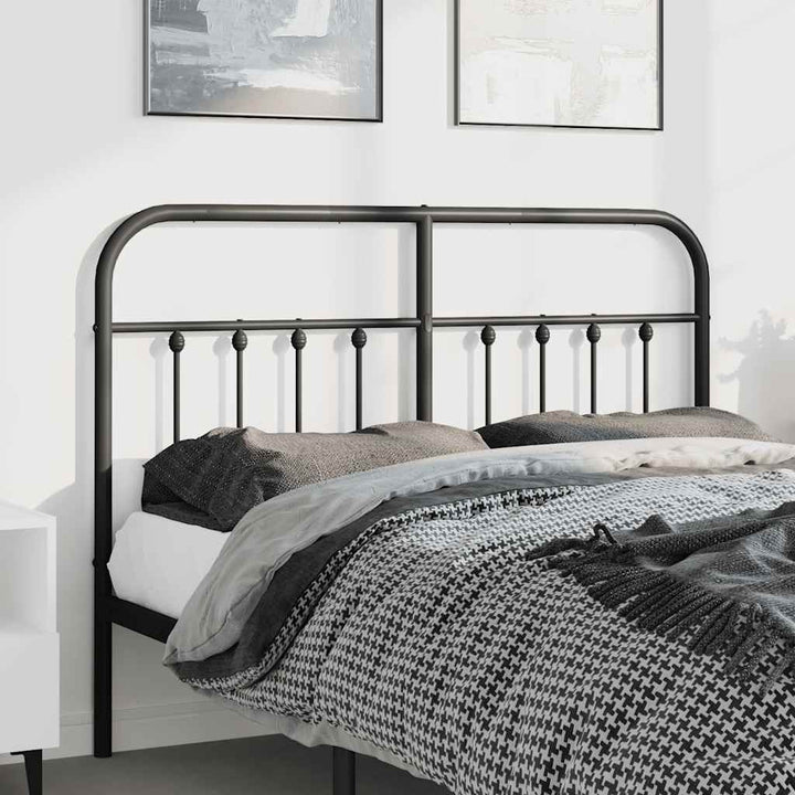 udskiftningsgavl 135 cm metal sort
