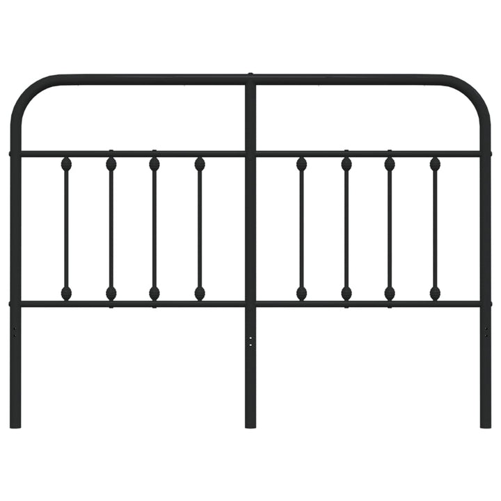 udskiftningsgavl 140 cm metal sort