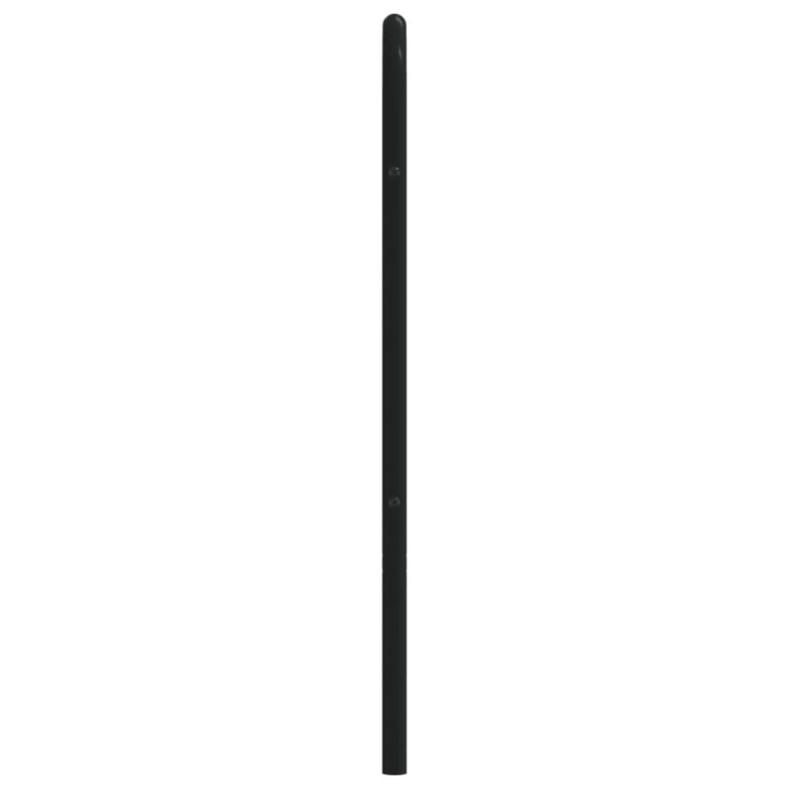 udskiftningsgavl 140 cm metal sort
