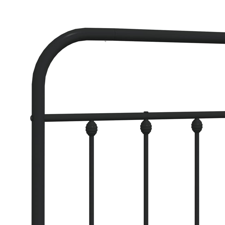 udskiftningsgavl 140 cm metal sort