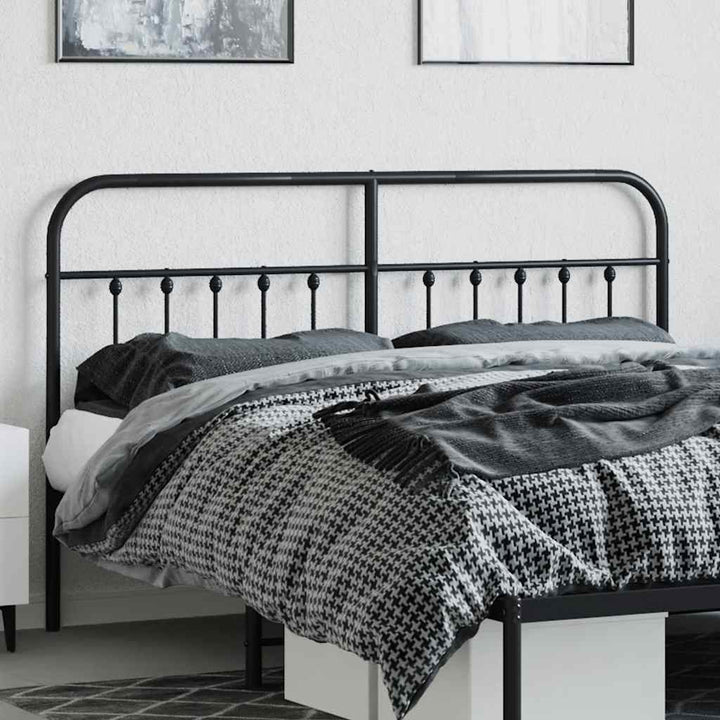 udskiftningsgavl 160 cm metal sort