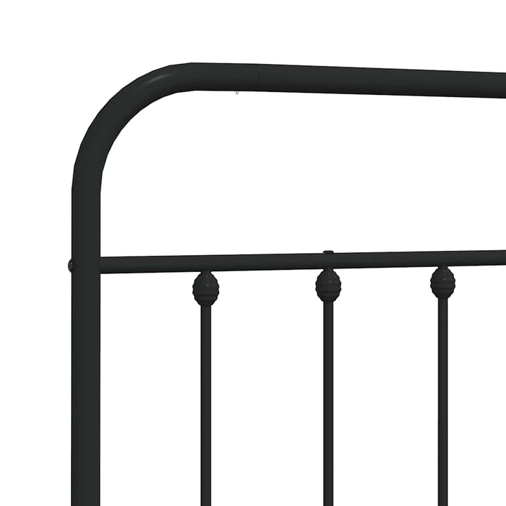 udskiftningsgavl 160 cm metal sort