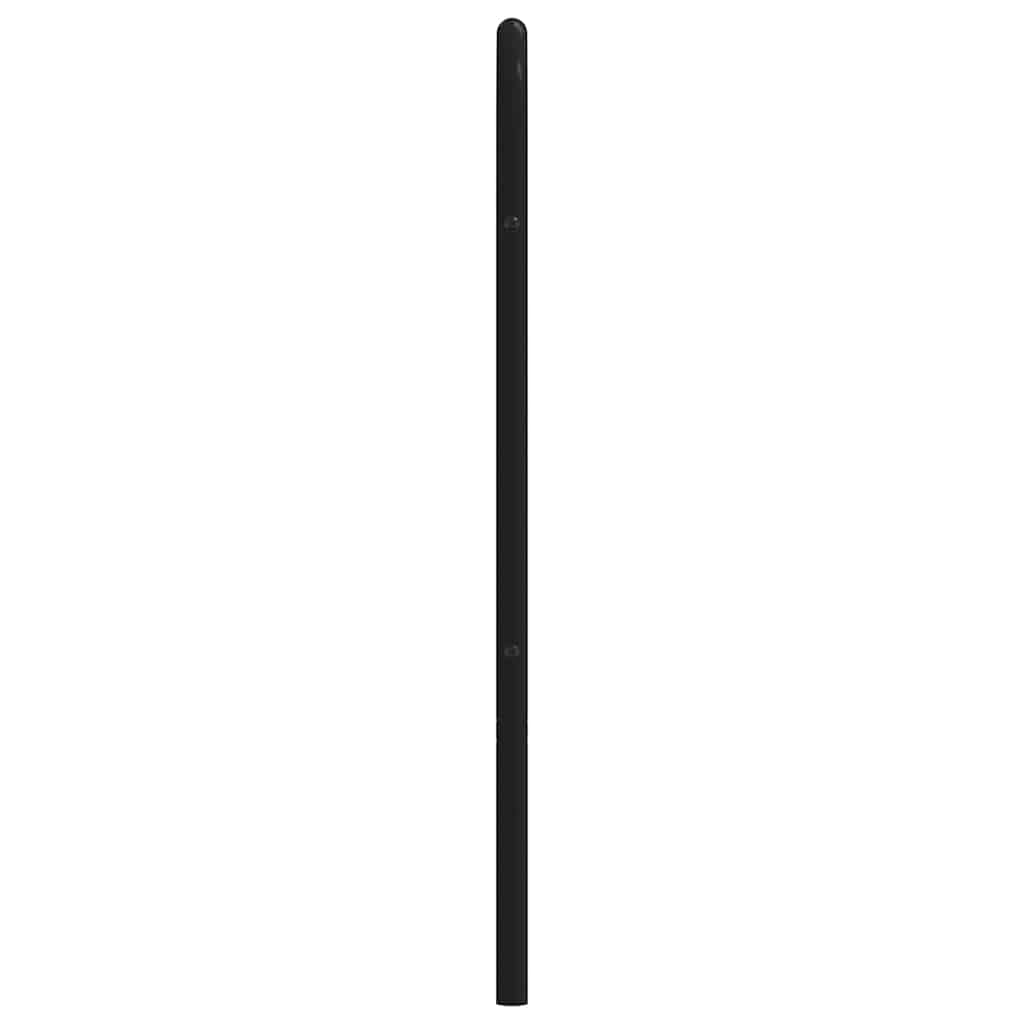 udskiftningsgavl 180 cm metal sort