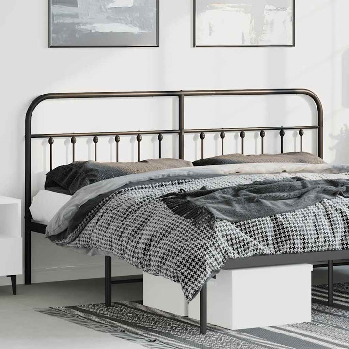 udskiftningsgavl 180 cm metal sort