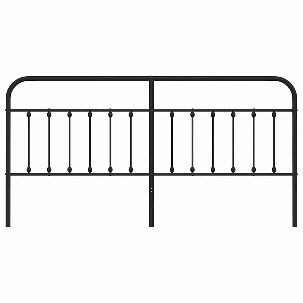 udskiftningsgavl 193 cm metal sort
