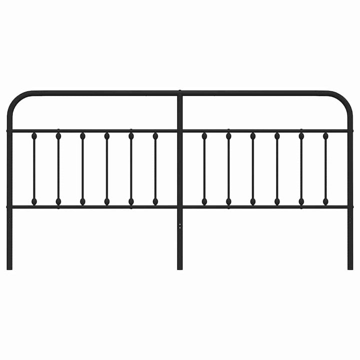 udskiftningsgavl 193 cm metal sort