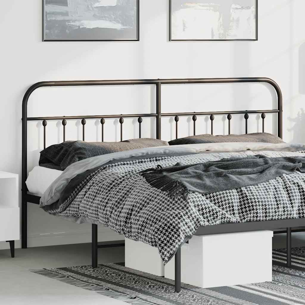 udskiftningsgavl 193 cm metal sort