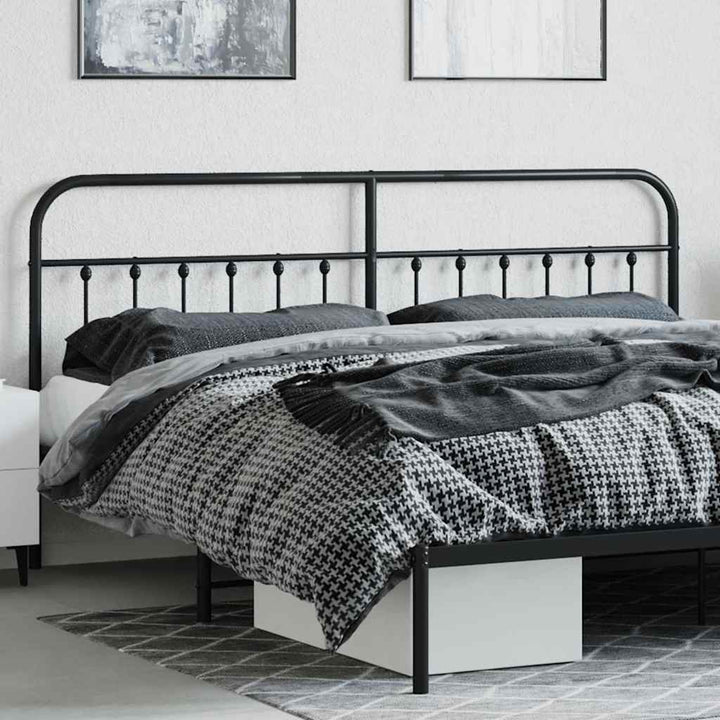 udskiftningsgavl 200 cm metal sort