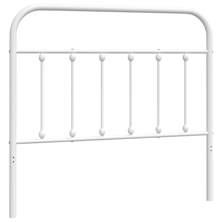udskiftningsgavl 107 cm metal hvid