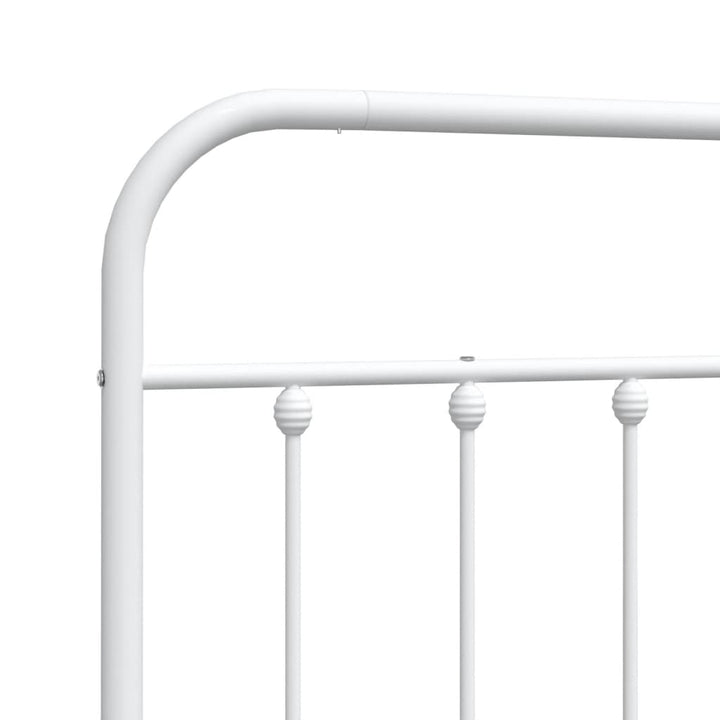 udskiftningsgavl 135 cm metal hvid