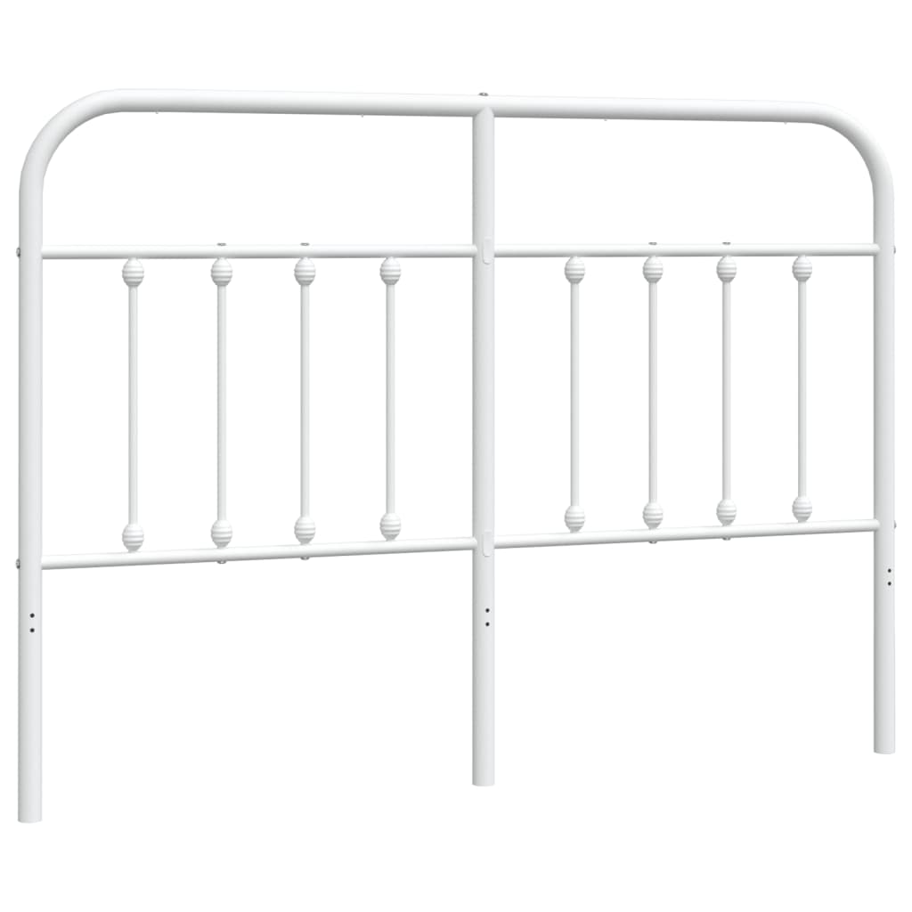 udskiftningsgavl 140 cm metal hvid