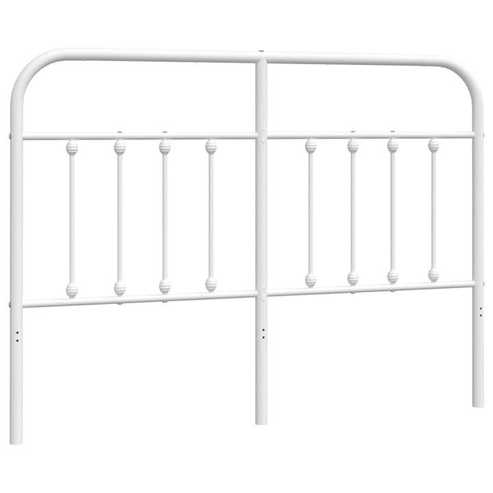 udskiftningsgavl 140 cm metal hvid