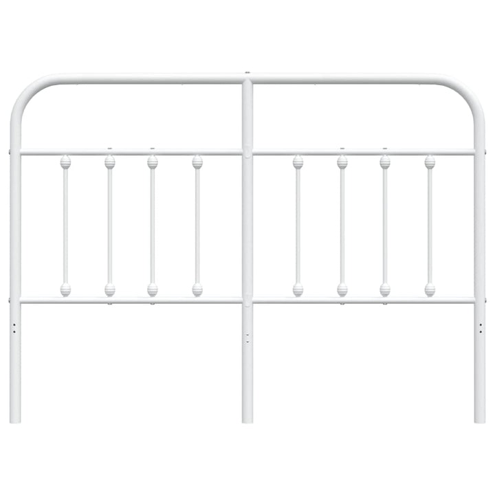 udskiftningsgavl 140 cm metal hvid