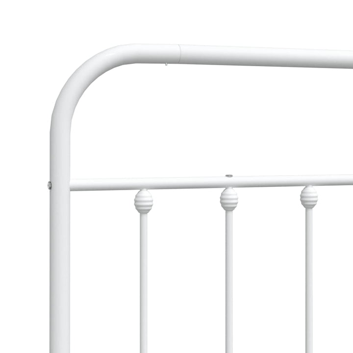 udskiftningsgavl 140 cm metal hvid