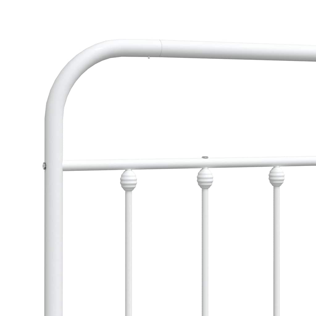 udskiftningsgavl 193 cm metal hvid