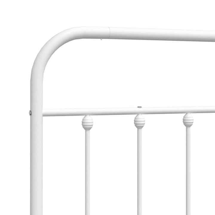 udskiftningsgavl 200 cm metal hvid