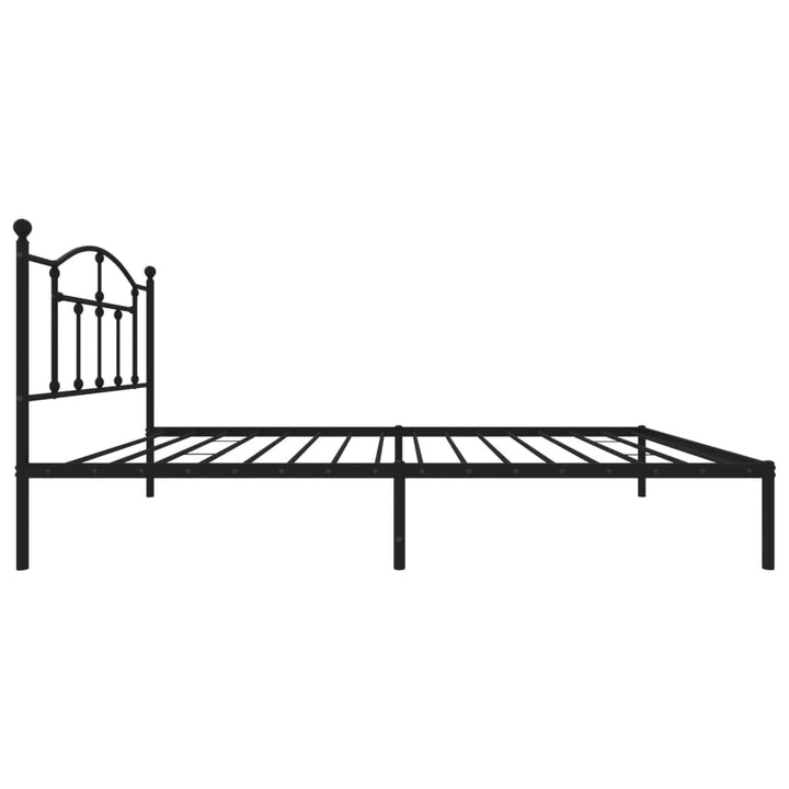 sengeramme med sengegavl 107x203 cm metal sort