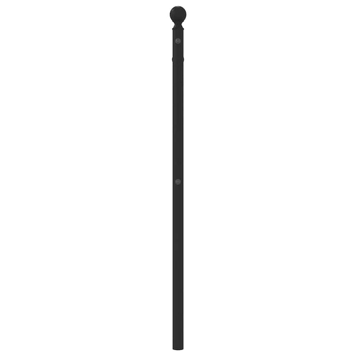 udskiftningsgavl 100 cm metal sort