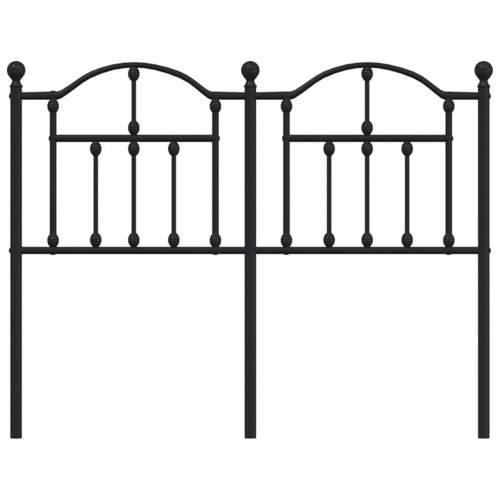 udskiftningsgavl 120 cm metal sort