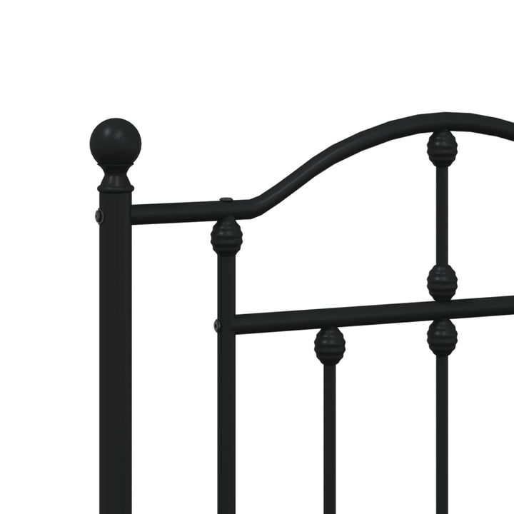 udskiftningsgavl 120 cm metal sort