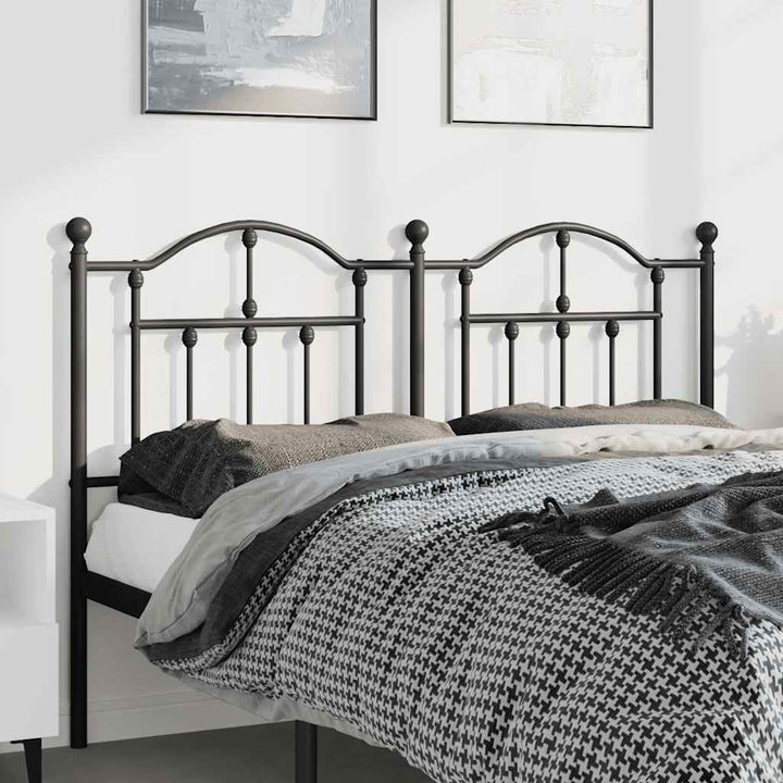 udskiftningsgavl 135 cm metal sort