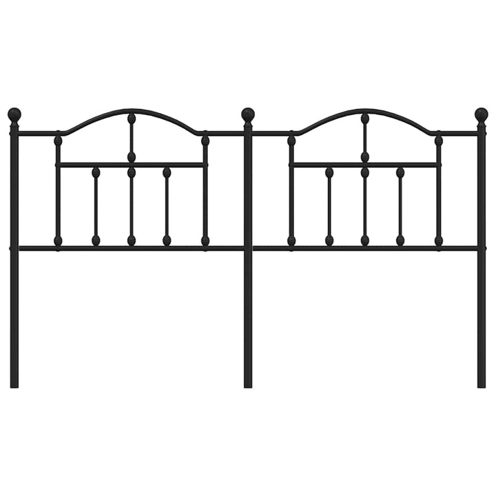 udskiftningsgavl 160 cm metal sort