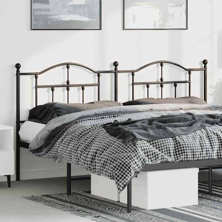 udskiftningsgavl 193 cm metal sort