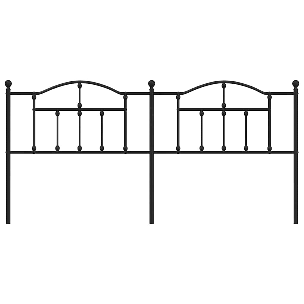 udskiftningsgavl 200 cm metal sort