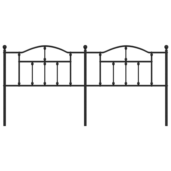 udskiftningsgavl 200 cm metal sort