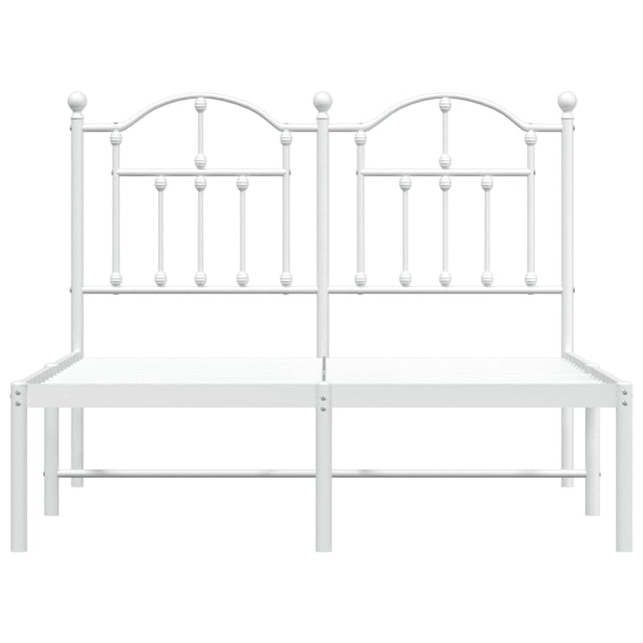 sengeramme med sengegavl 120x190 cm metal hvid