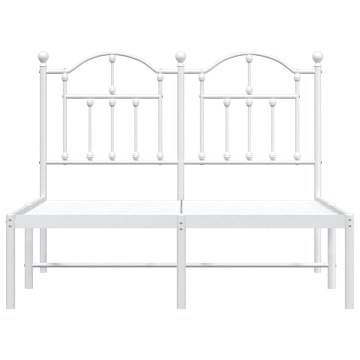 sengeramme med sengegavl 120x200 cm metal hvid