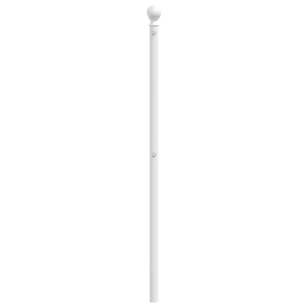 udskiftningsgavl 150 cm metal hvid