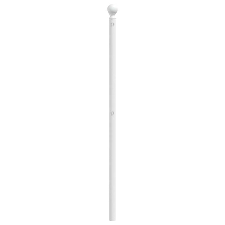 udskiftningsgavl 150 cm metal hvid