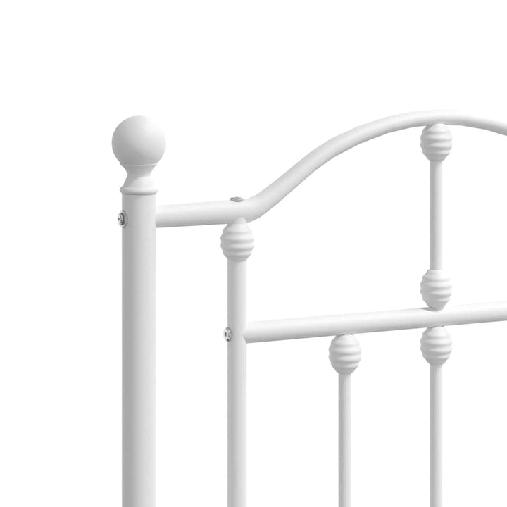 udskiftningsgavl 150 cm metal hvid
