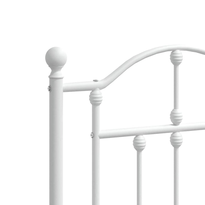 udskiftningsgavl 180 cm metal hvid