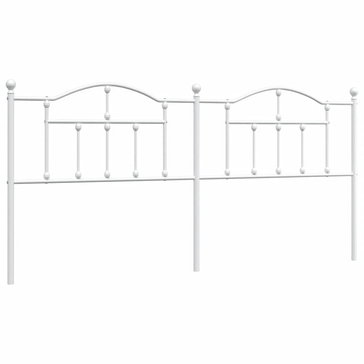udskiftningsgavl 193 cm metal hvid