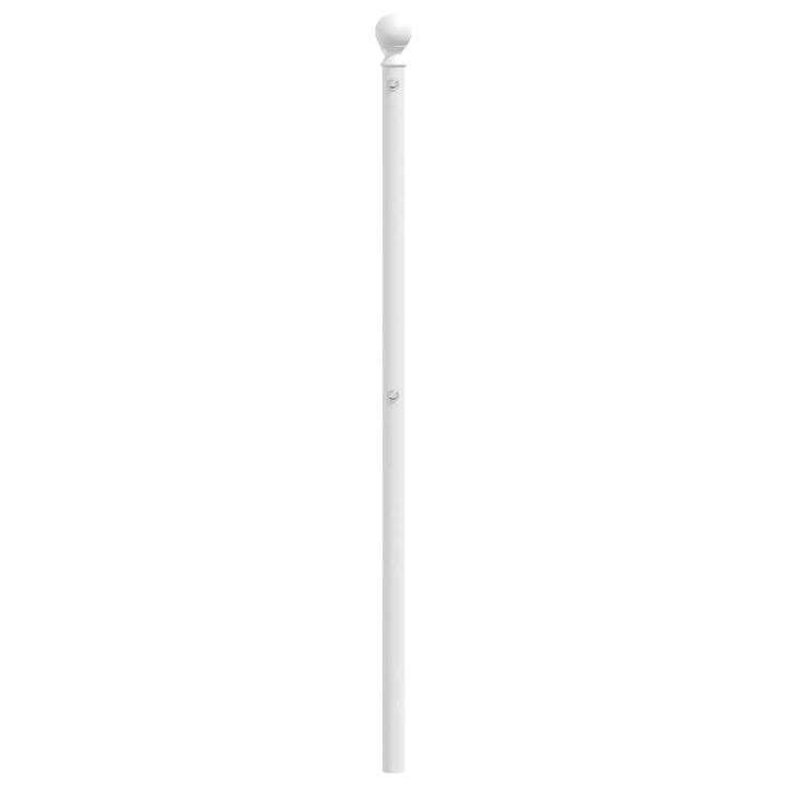 udskiftningsgavl 193 cm metal hvid