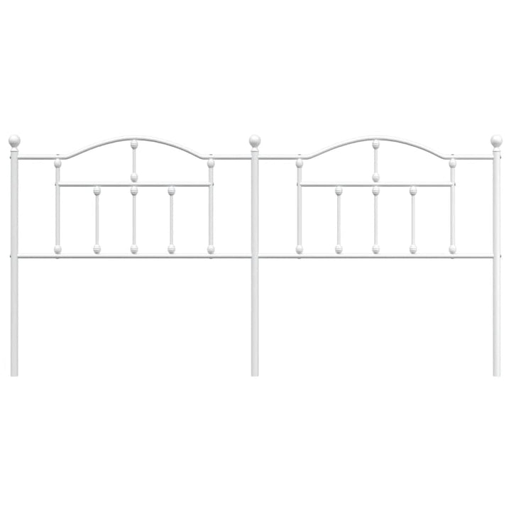 udskiftningsgavl 200 cm metal hvid