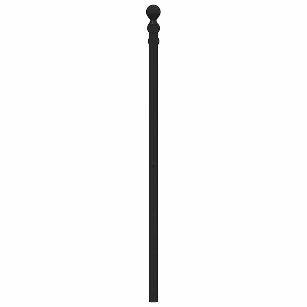 udskiftningsgavl 100 cm metal sort